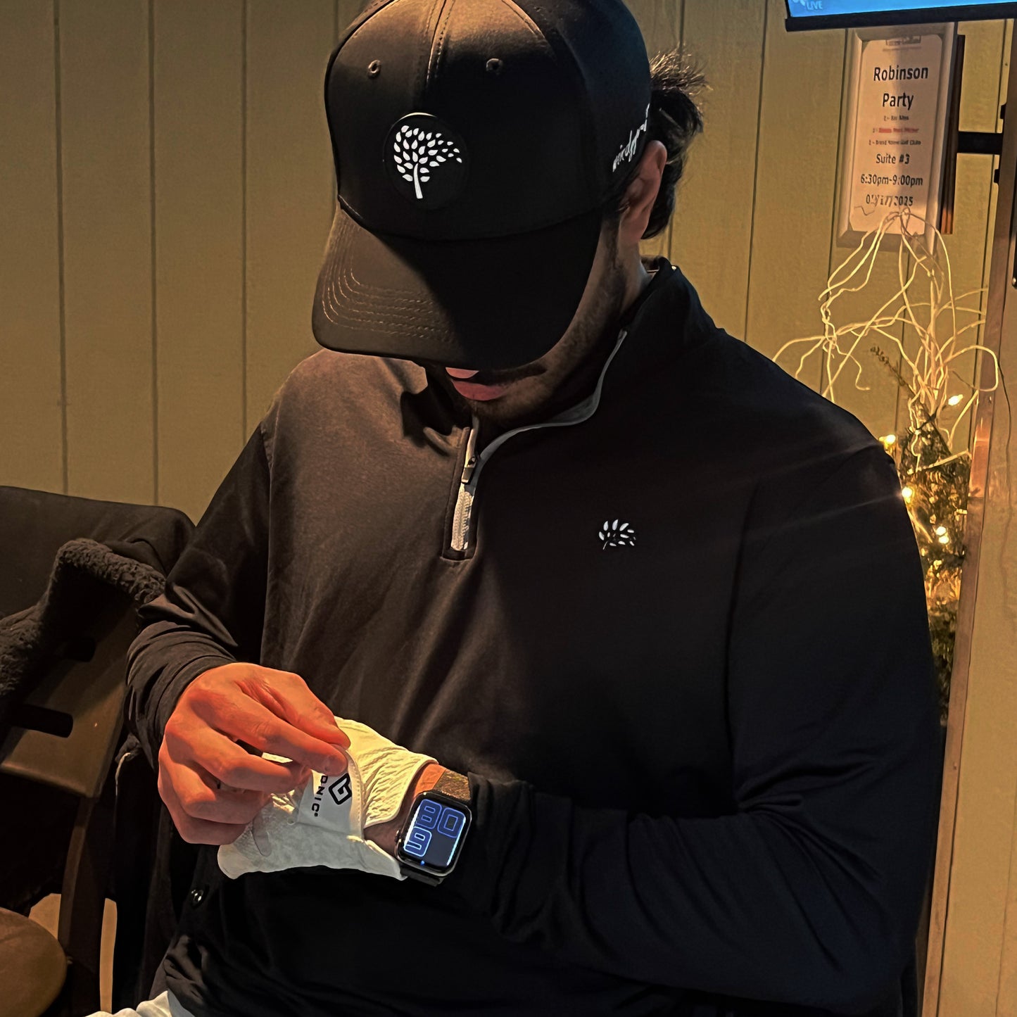 Heathered Black Performance Q-Zip