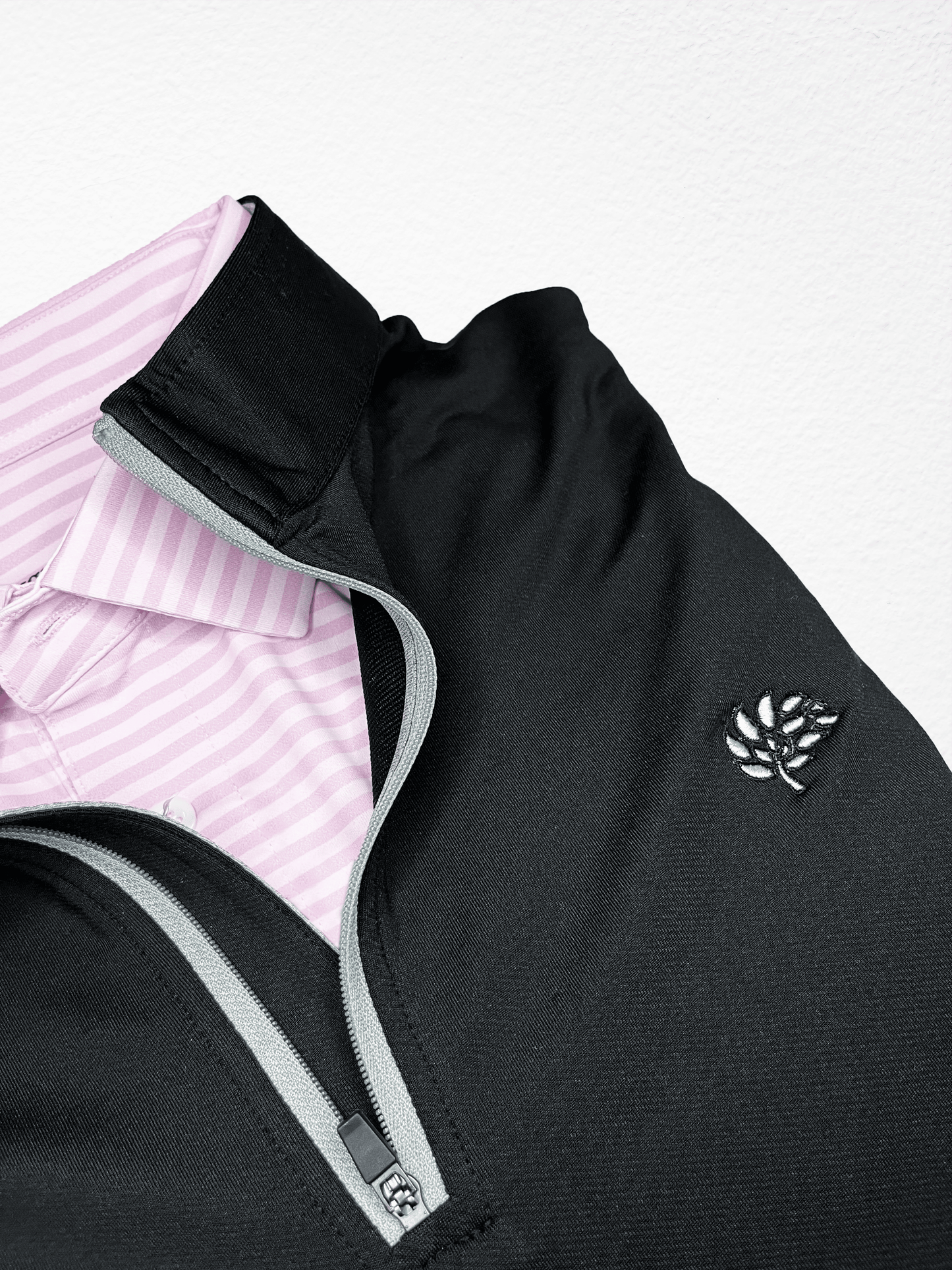 Heathered Black Performance Q-Zip