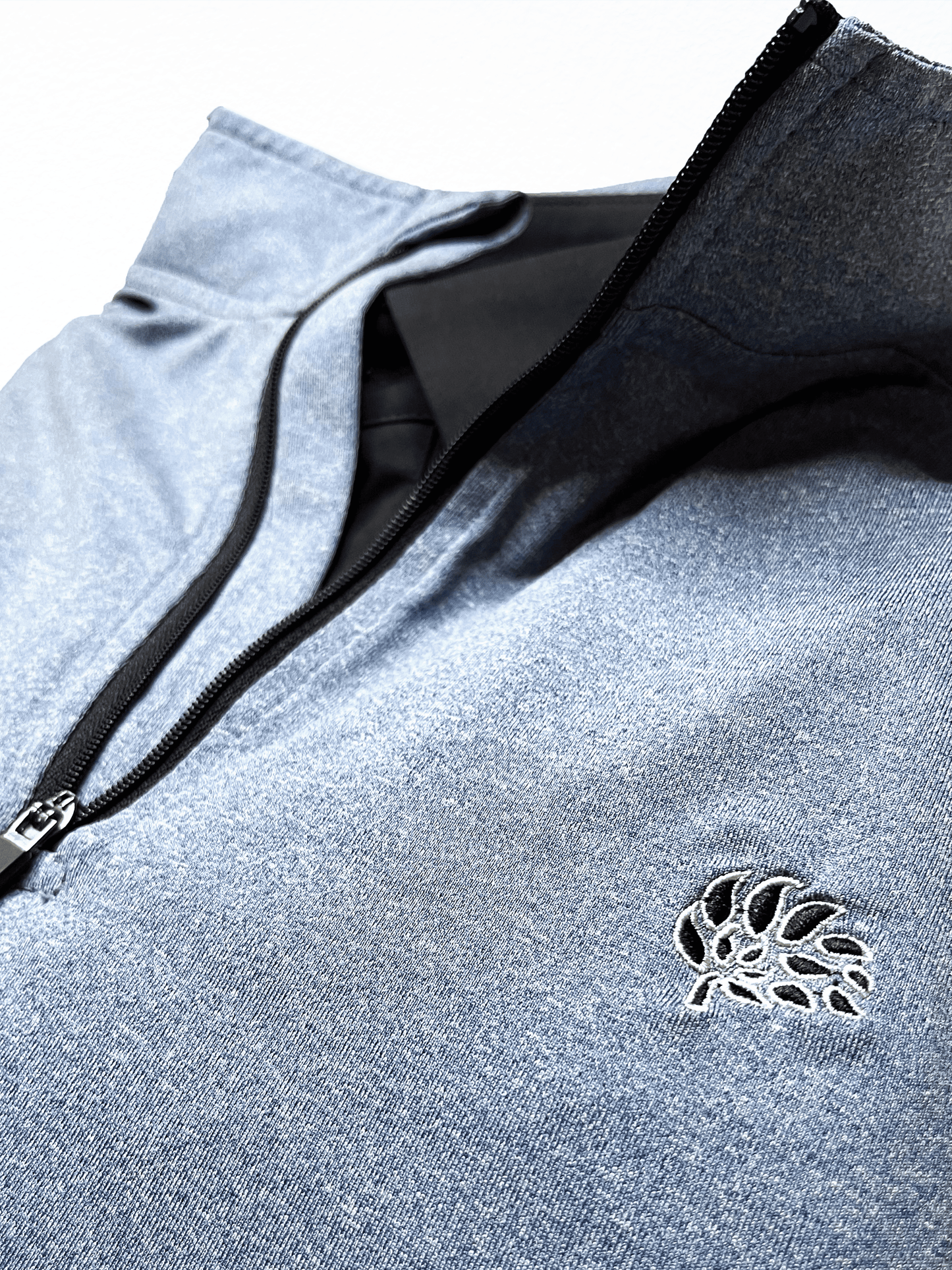 Grainy Blue Athletic Q-Zip