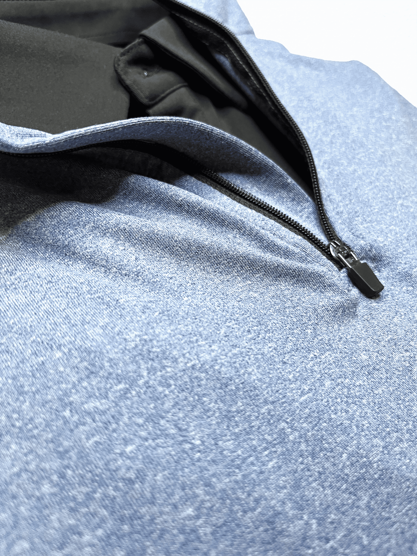 Grainy Blue Athletic Q-Zip